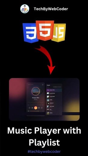 Day 28: How To Build a Music Player with Playlist Using HTML, CSS & JavaScript (For Beginner)