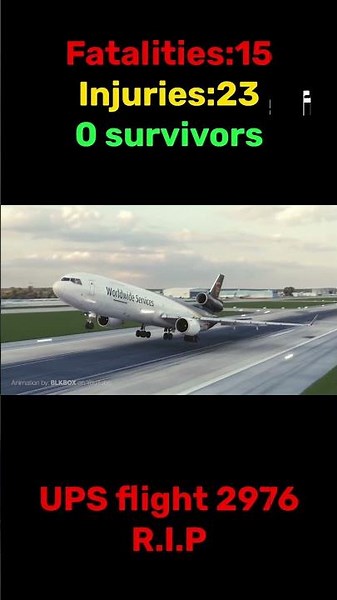 UPS flight 2976#aviationhistory #airplane #aviation #md11 #aircraft
