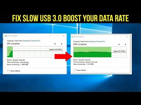 How To Fix USB 3.0 Transfer Speed Slow (Low Data Transfer Speed)