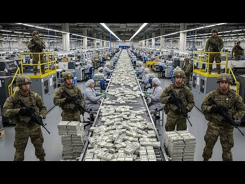 How Money is Printed - 100$ - Inside Banknote factory