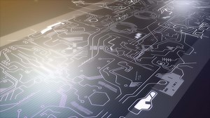 Electronic circuit background design.