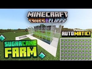 The BEST High Tick Sugarcane Farm Minecraft Bedrock 1.17 ( 4000 Per Hour ) || Working Sugarcane Farm