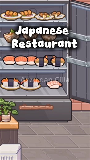 JAPANESE RESTAURANT IN AVATAR WORLD | CITY MAKER SUSHI RESTAURANT #shorts