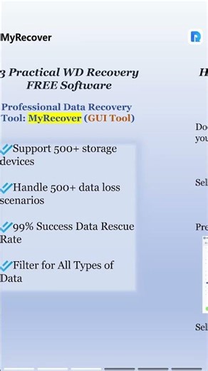 WD External Hard Drive Missing? 🔧 Restore Data in Minutes! #datarecovery #westerndigital