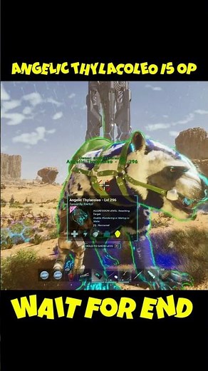 Angelic Thylacoleo Is Very Powerful 🔥 ARK Primal Chaos & Nemesis 🔥 #ark #viralshorts #arksurvival