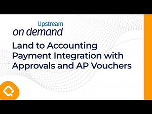 Land Payment Integration with Upstream On Demand Accounting