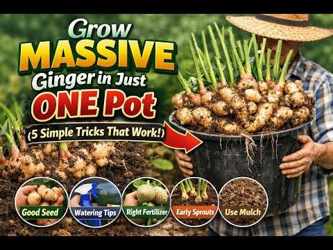 5 Tips to Grow a TON of Ginger in ONE Container (Huge Harvest Guaranteed!)