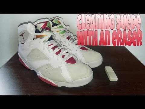 How to clean suede sneakers with an eraser in less than 1 minute