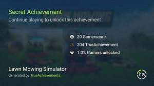 Amateur mower achievement in Lawn Mowing Simulator