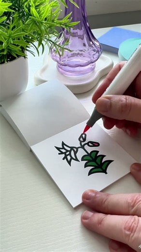 When your brain is buzzing grab this mini coloring book for adults