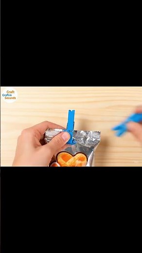 DIY Bag Clip 🛍️ | Clothespin to Snack Saver ♻️