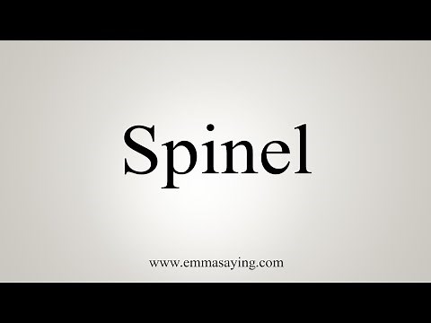 How To Say Spinel