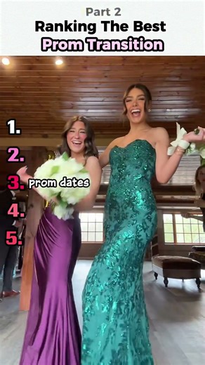 Ranking The Best Prom Transition #best #promnight #transition #shorts