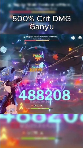 Ganyu, But 500% Crit DMG #genshinimpact #ganyu