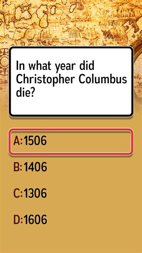What year did Christopher Columbus die?