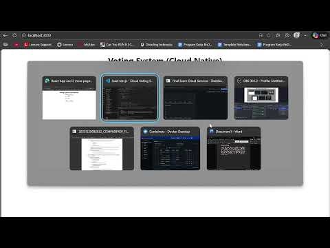 Workflow of Realtime Voting System in Cloud | Cloud Services Final Exam
