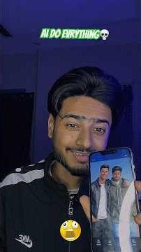 I tell AI for click my pic with ronaldo💀Experiment on AI make me shocked 🤯 #hc_rxn19