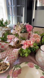 Setting the table with a soft mix of Rosy, Mocha, and Sterling Check pieces for pastels that feel just right for any festive gathering this weekend. Shop the collections here: cur.lt/gt3tsnukx. 🌷🐰 📸: @heyitserintay | MacKenzie-Childs