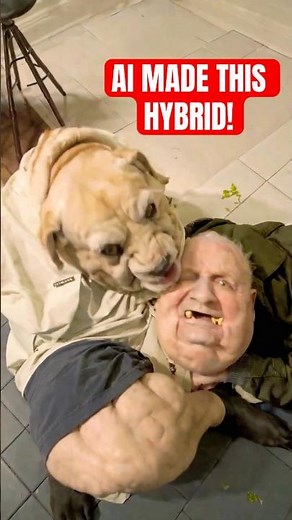 AI Creates Disturbing Dog-Human Hybrid Scene! 🐶😱🤖 | Surreal Nightmare Edit