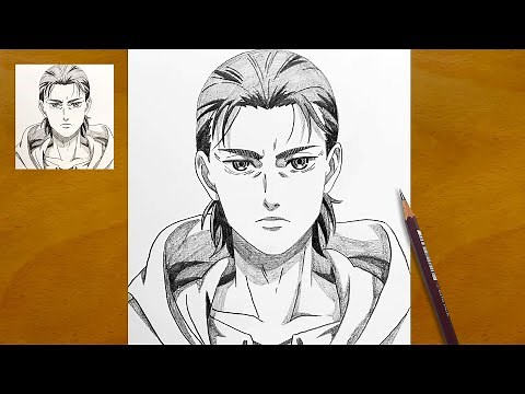 How to Draw Eren Yeager Step by Step || Eren Yeager Sketch || Easy Anime Drawing