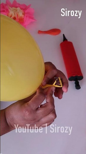 How To Tie Balloon With FORK | How To Tie Balloon Without Fingers | Balloon Tricks #shorts