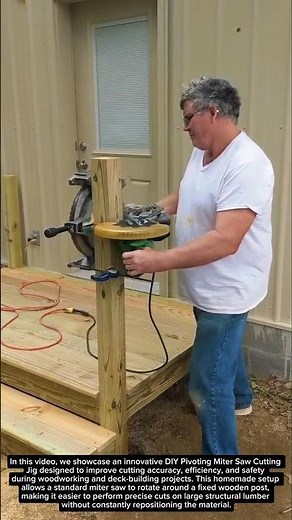 DIY Pivoting Miter Saw Cutting Jig( Homemade Rotating Miter Saw Station )