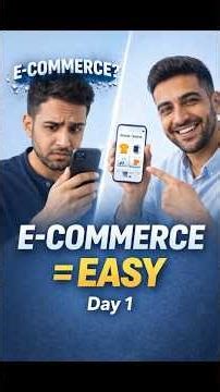 E-Commerce Explained for Beginners | Start From ZERO (Day 1)