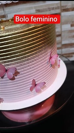 BOLO FEMININO #confeitaria #cake #confeiteirainiciante #viral