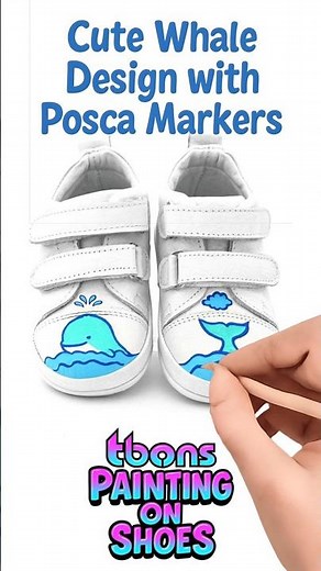 How to Paint on Shoes | DIY Custom Baby Shoes Art #shorts