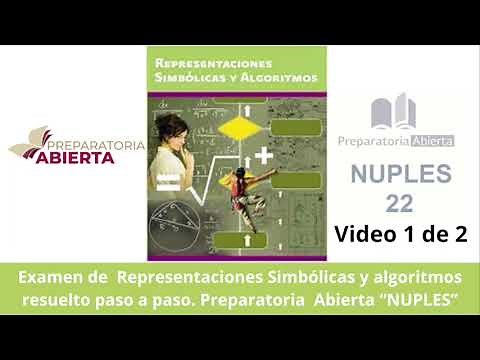 Examen resuelto paso a paso de representaciones simbólicas y algoritmos de la preparatoria abierta