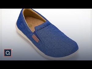 Revitalign Orthotic Memory Foam Denim Slip-Ons- Siesta Serenity | QVC