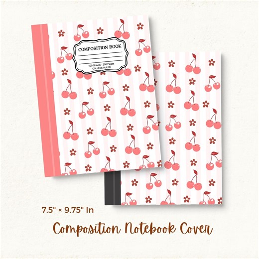 Composition Notebook Cover Png, Composition Notebook Cover Template Png, Back to School Notebook Cover, Digital Download - Etsy