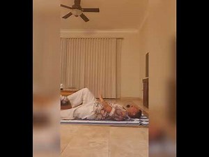 spinal rotation aka iron cross stretch