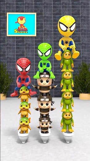 Rainbow Spider-Man Loop toilet #brainrot #gta #shorts