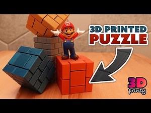 3D Printed Brick Block Puzzle Box