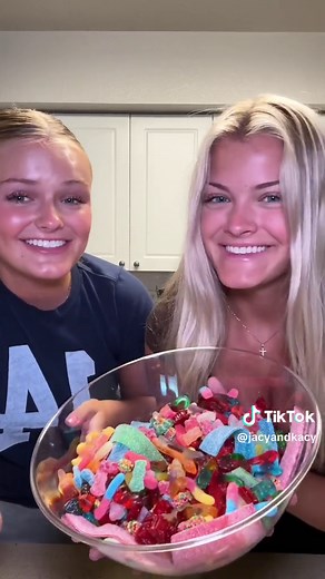 Candy Salad Creation with Jacy and Kacy
