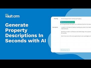 MRI Vault Commercial CRM - AI Descriptions