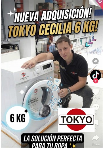 Lavadora Tokyo Cecilia 6KG: Eficiencia y Calidad