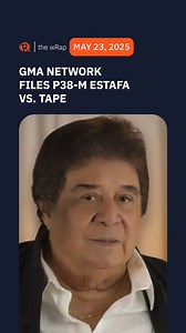 GMA Network files a nearly P38-million estafa complaint against the Romeo Jalosjos-led production company TAPE. TAPE allegedly failed to remit around P37.9-million in advertising revenues collected from clients. Full story: https://www.rappler.com/business/gma-network-files-estafa-complaint-romeo-jalosjos-tape-eat-bulaga/ | Rappler