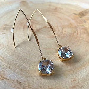 INC Gold-Tone Square Linear Drop Threader Earrings