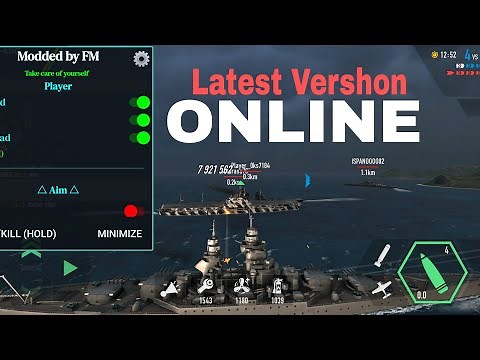 Battle of warships mod apk Online.Unlimited everything,No reload weapon,God mod,Tele kill,Speedx50