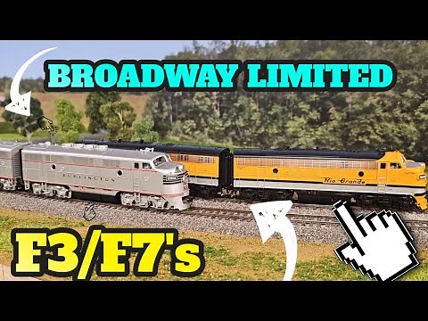Broadway Limited HO Scale F3/F7 AB Locomotives | DC/DCC & Paragon 4 Sound Review BLI Model Trains