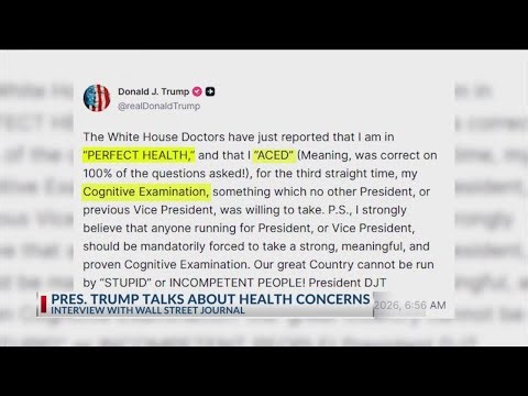 Trump says he's in 'perfect health' after Wall Street Journal story on health concerns