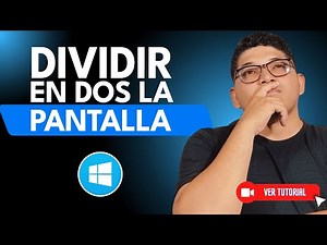 Cómo DIVIDIR en DOS la PANTALLA de WINDOWS 11/10 - 🖥️ Configura Pantallas Múltiples 🖥️