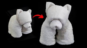 How to Make a DIY Towel Bear