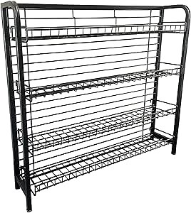 4-Shelf Candy/Snack Under Counter Display Rack | 34"h | Black