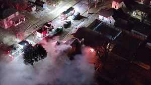 1 hospitalized after structure fire in Marion