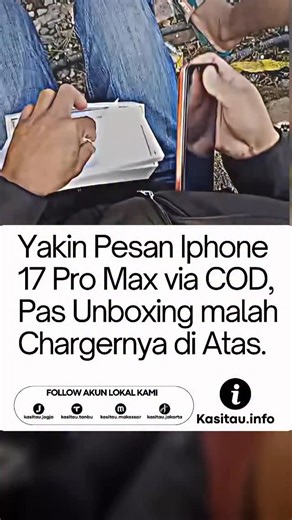 Info Viral dan Terkini | Indonesia on Instagram: "Barang ini sering masuk lewat jalur impor barang second lalu dijual ulang dengan isi Android kulit iPhone. Harganya cuma Rp500 ribu – Rp1,5 juta dan GONG-nya malah banyak yang beli yang penting tampilannya iPhone dan bisa dianggap simbol naik gengsi. Mamam tuh Welkom tu mobel lejen. __ These items often enter through second-hand import channels, then get resold as Android phones disguised in an iPhone-like casing. They cost only around Rp500,000–