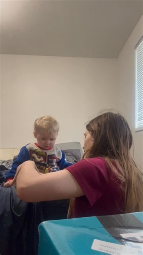 27 reactions | Has a hard time keeping his shoes on thought this was a fun way to see if he might want to keep them on more let’s just say he hasn’t taken them off藍❤️ out of breath because I just walked down in the freezing cold to grab them from my dads truck, and if your wondering about the bruise on the eye he learned how to get out of his pack and Play. I’ve got baby gates coming and we’re starting potty training soon! | Straw Bear-Bear | Facebook