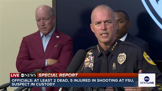 18K views · 115 reactions | NEW: The suspected gunman who opened fire at Florida State University, killing two people and injuring five others, was the son of a local sheriff's deputy, according to officials. "This weapon was a weapon that the deputy previously used ... it was her personal hand gun," law enforcement says. | ABC7 News | Facebook